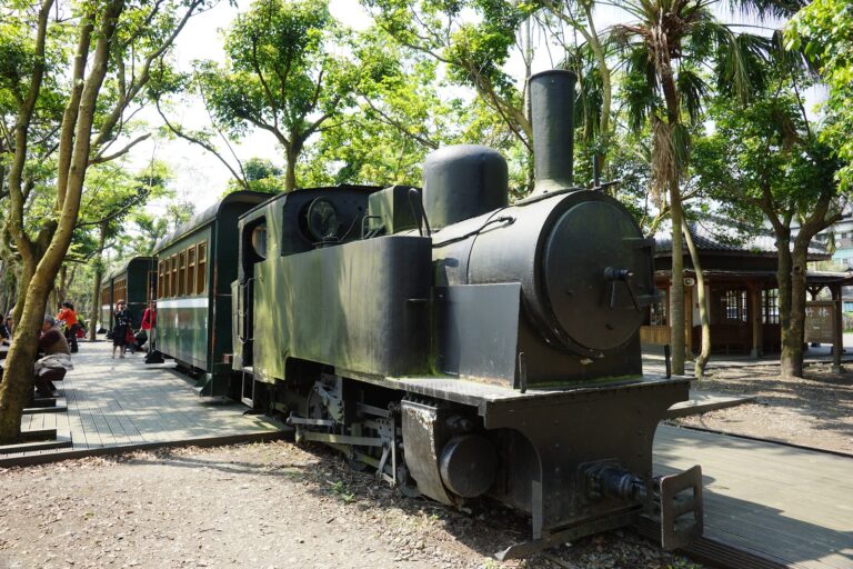宜蘭羅東林業文化園區蒸汽火車頭展示台車
