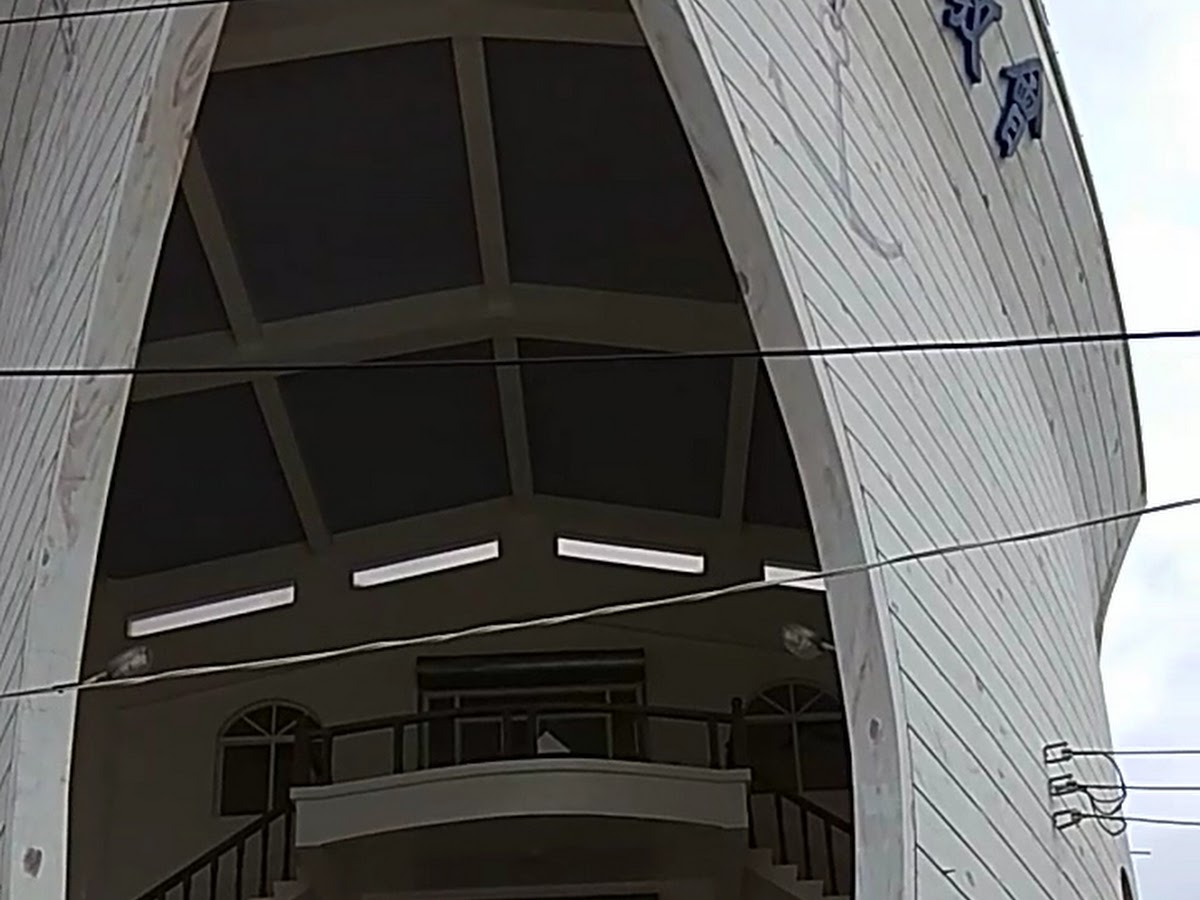 樟原教會船艏內部結構近拍 長濱樟原教堂