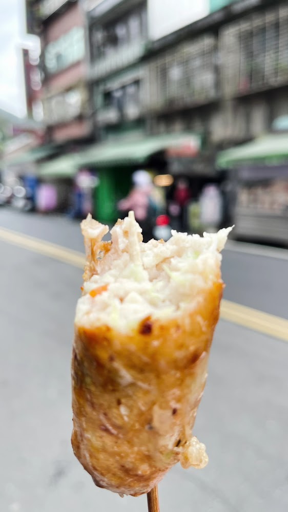 九份老街小吃香腸特寫