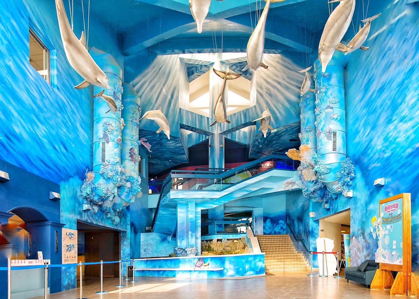 澎湖水族館入口大廳海洋裝飾