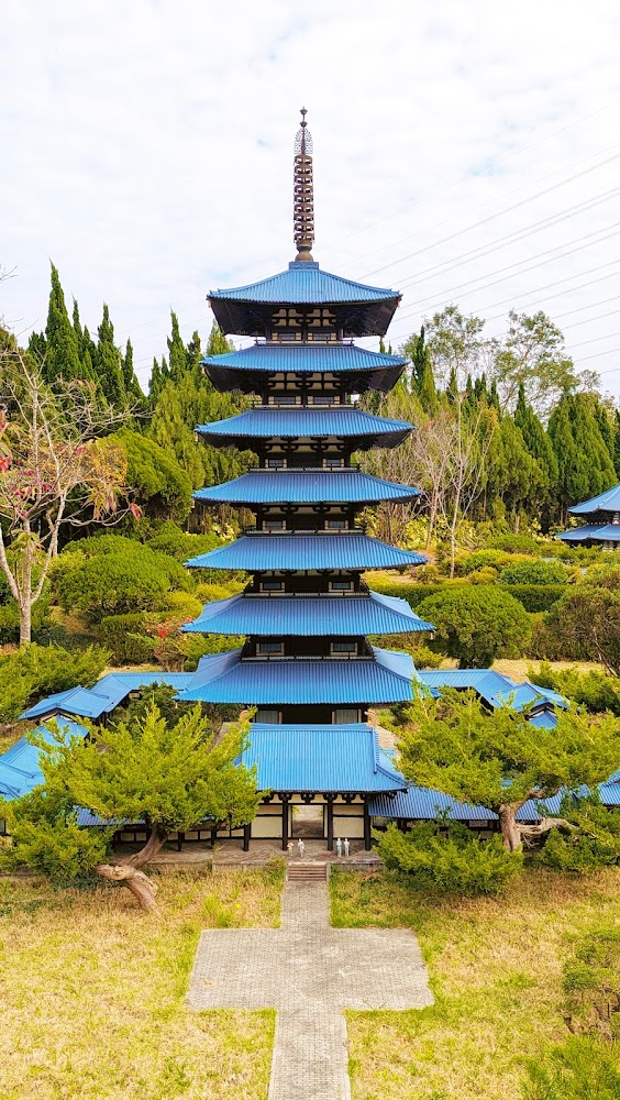 東方風格七層寶塔模型