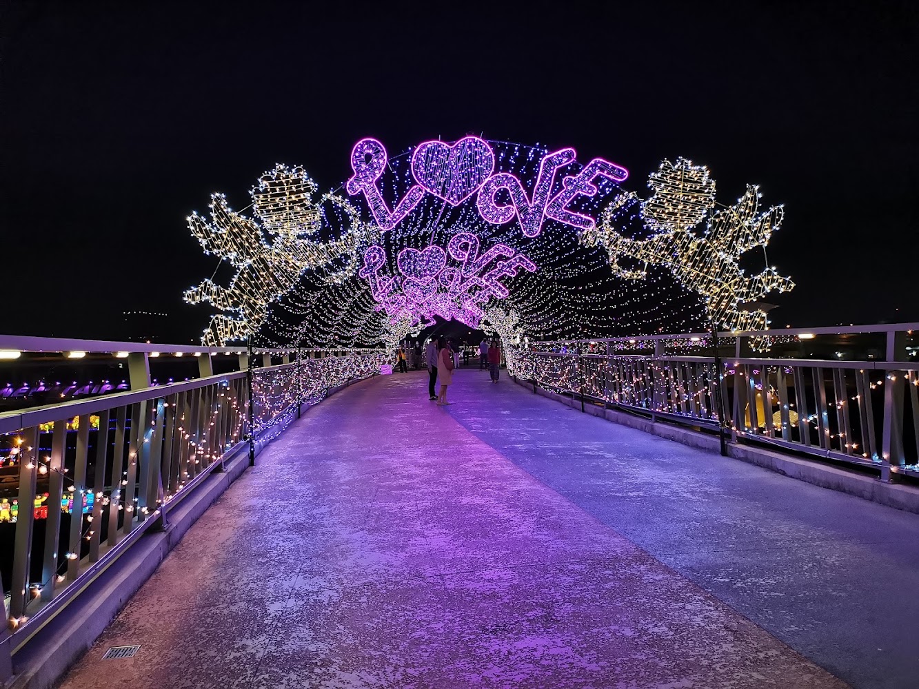新北市幸福水漾公園燈飾橋