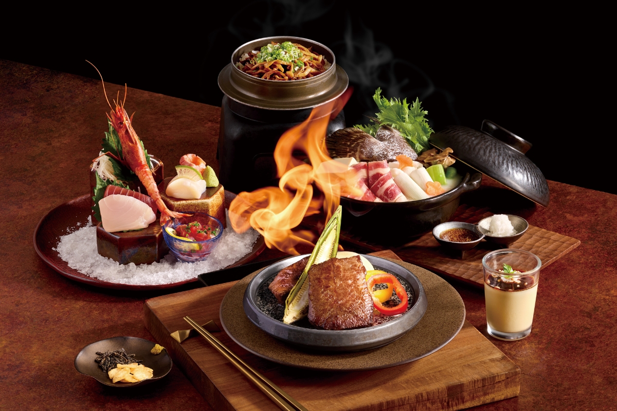 藝奇新日本料理完整套餐擺盤