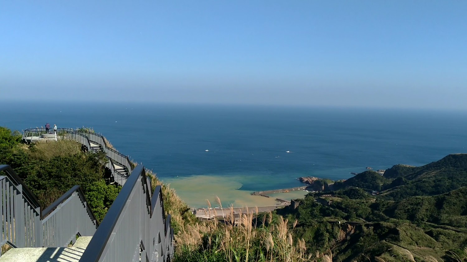 報時山棧道觀景平台與海景