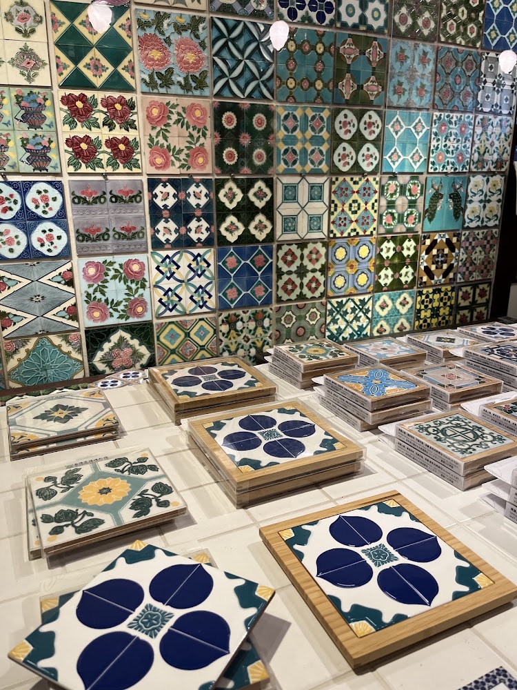 臺灣花磚博物館花磚牆與樣品展示