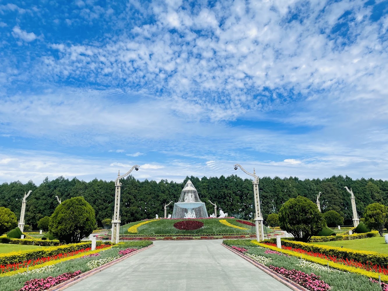 九族文化村花園噴泉景觀