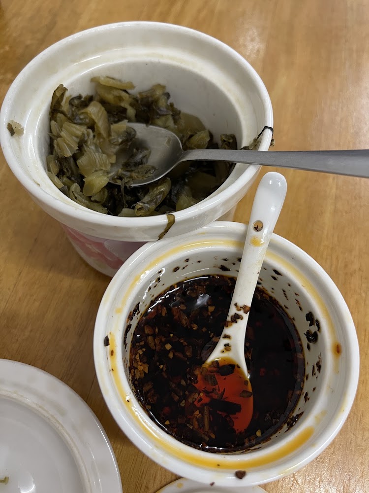 酸菜與辣椒油調味料