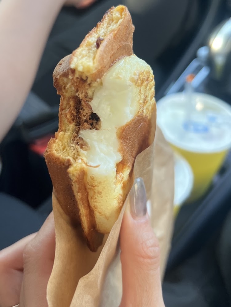 嚼貨雞蛋糕內餡剖面