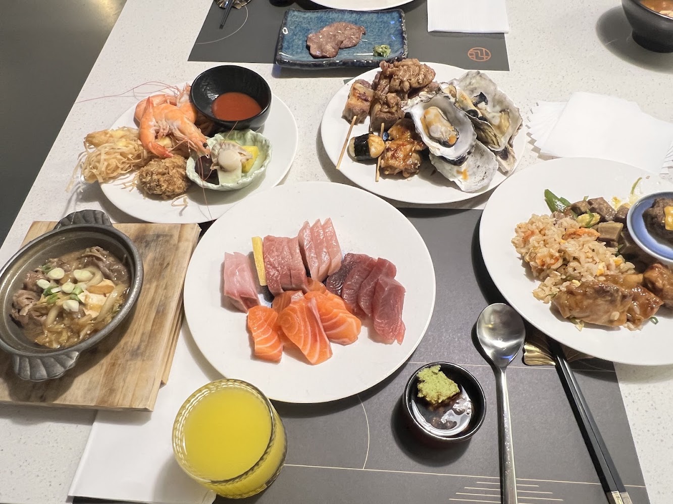 旭集和食集錦義享店滿桌料理