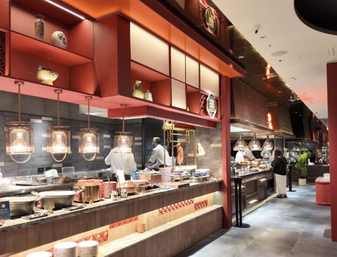 島語台中漢神洲際店取餐區
