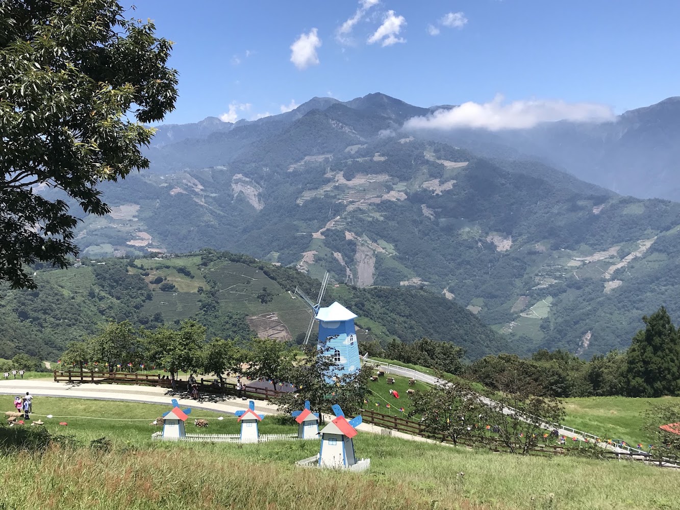 清境農場觀山牧區草地與山景