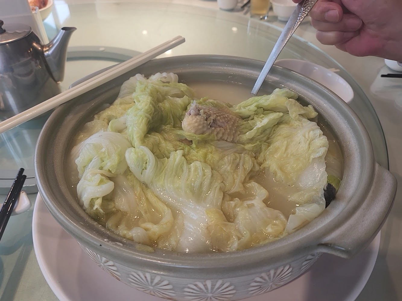 菜園上海餐廳白菜燉雞鍋