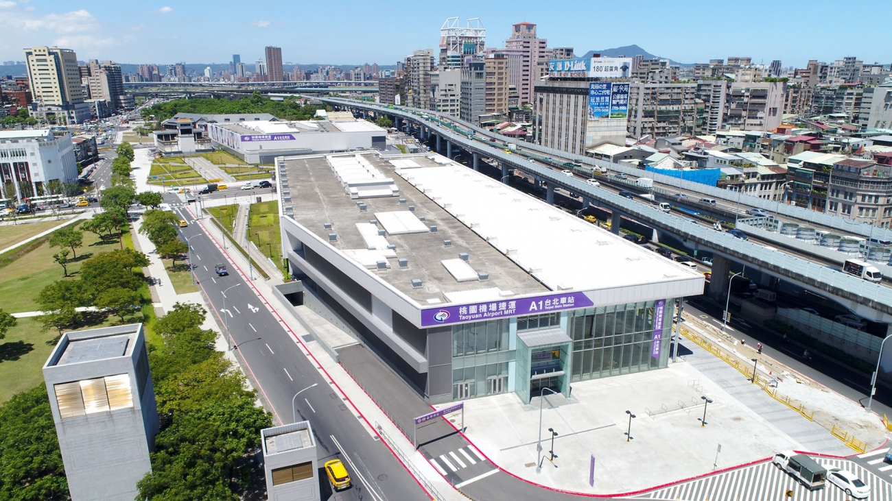 桃園機場捷運A1台北車站外觀