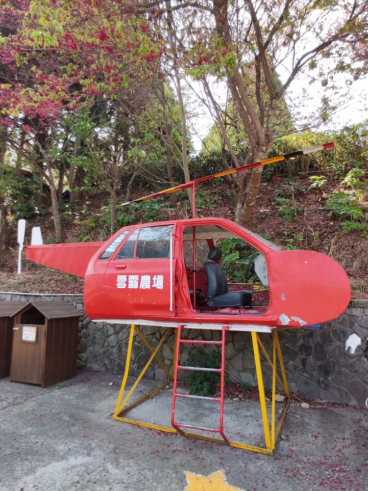 舊汽車外殼改裝成直升機造型裝置藝術