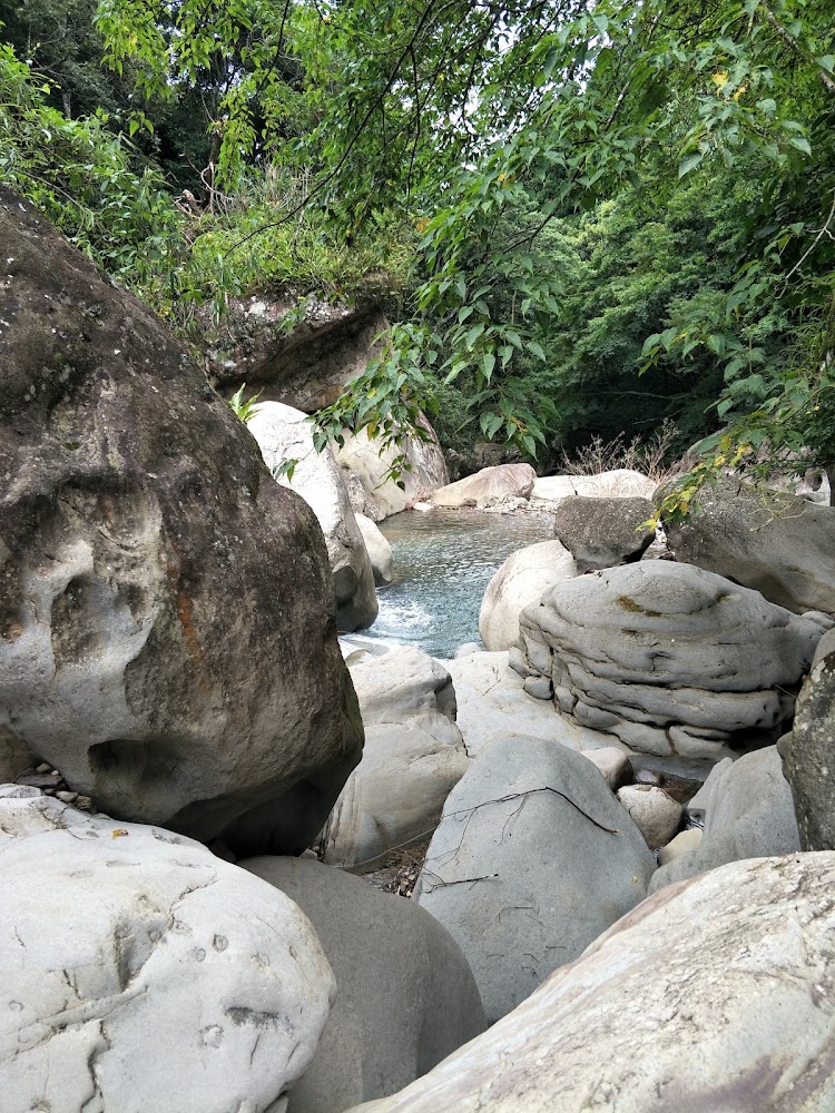 加里山登山途中天然溪流景觀