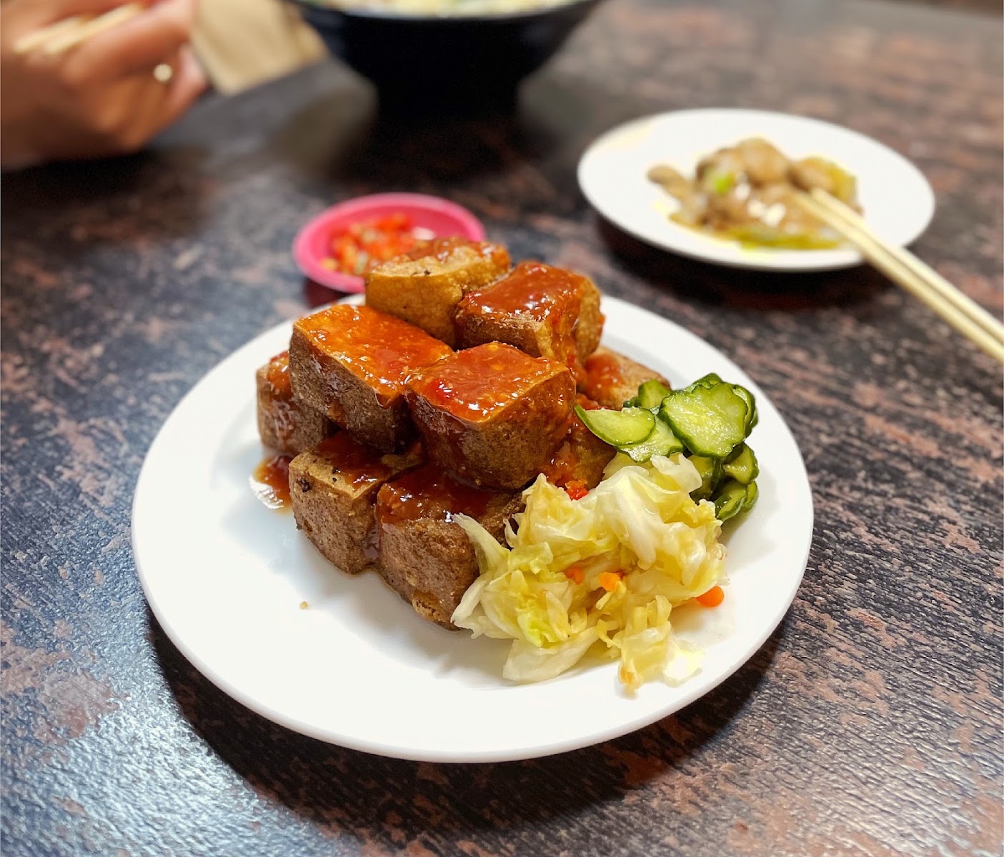 阿松擔仔麵招牌炸豆腐 台中大雅平價美食
