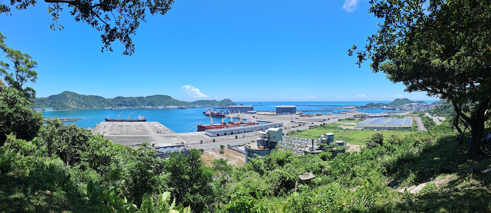 蘇澳砲台山風景區俯瞰蘇澳港灣景色