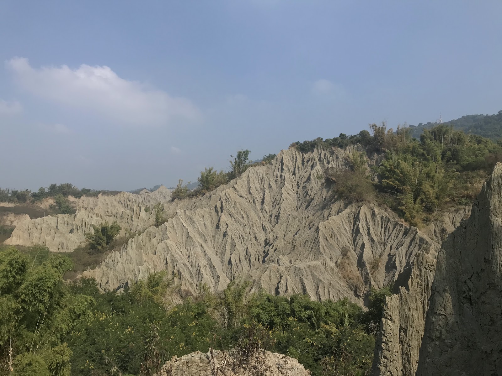 燕巢泥岩惡地山脊地形景觀