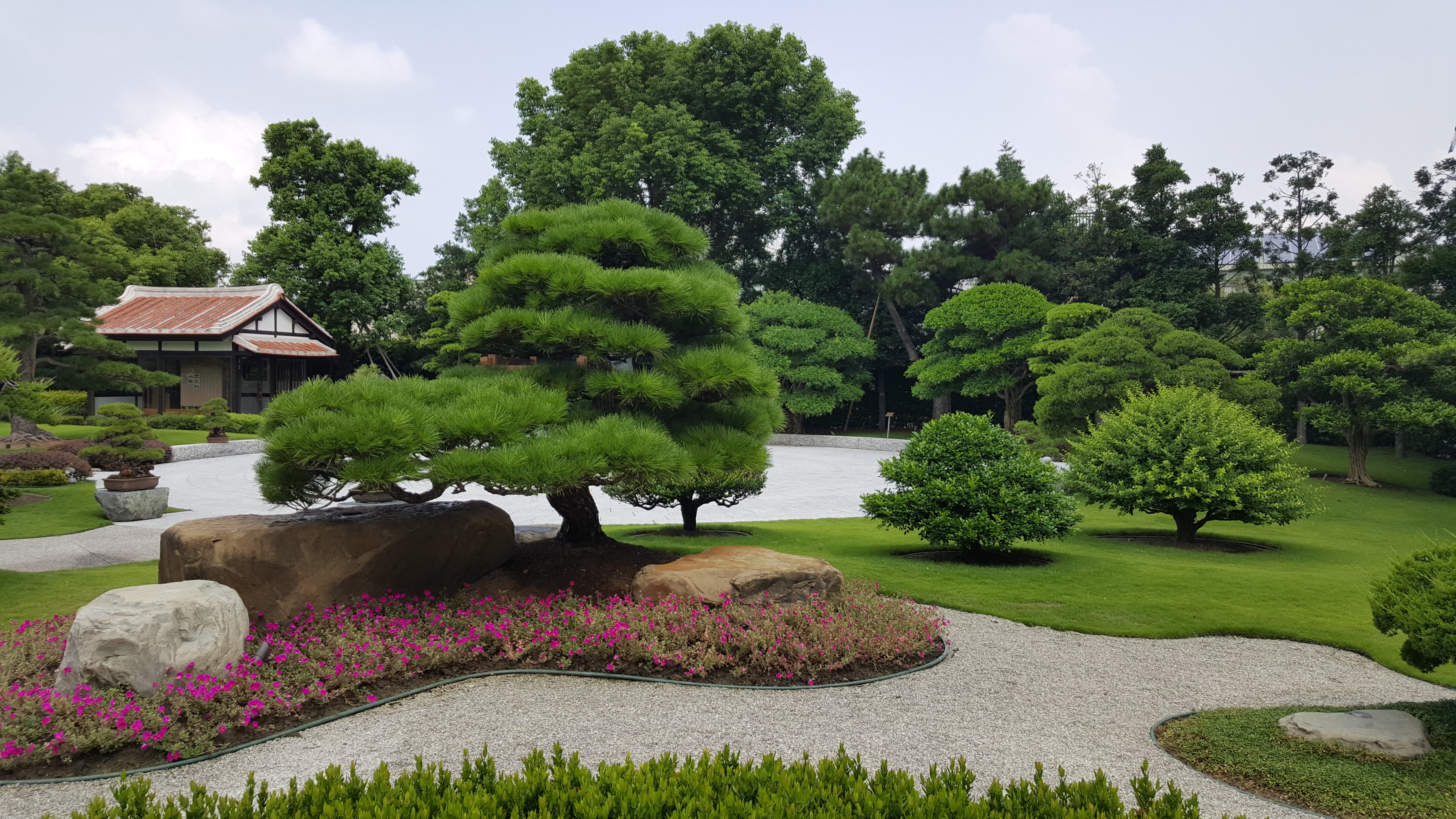 成美文化園日式建築前庭園景觀