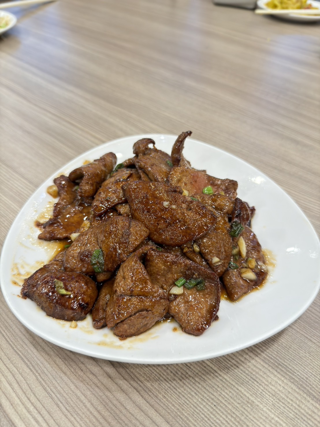 知味料理館炒豬肝料理
