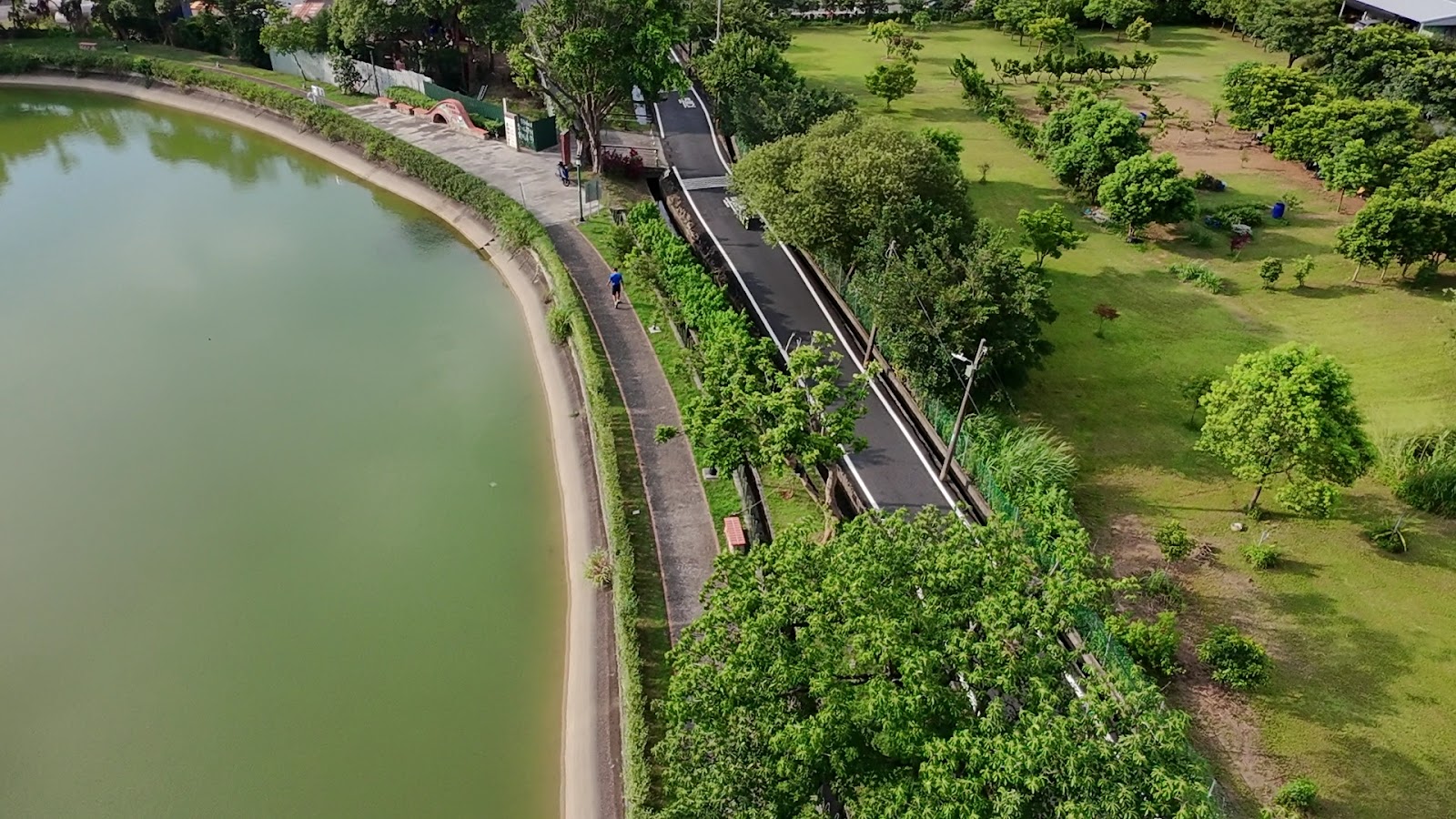 空拍鑊篤陂塘生態公園環湖步道