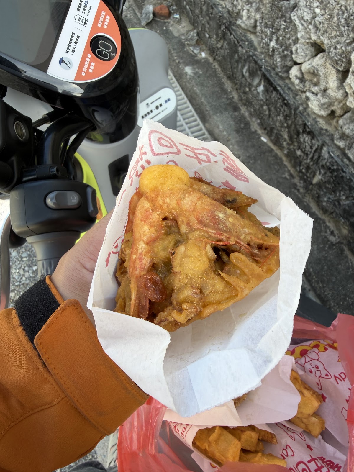 湖西炸粿現炸蝦炸粿