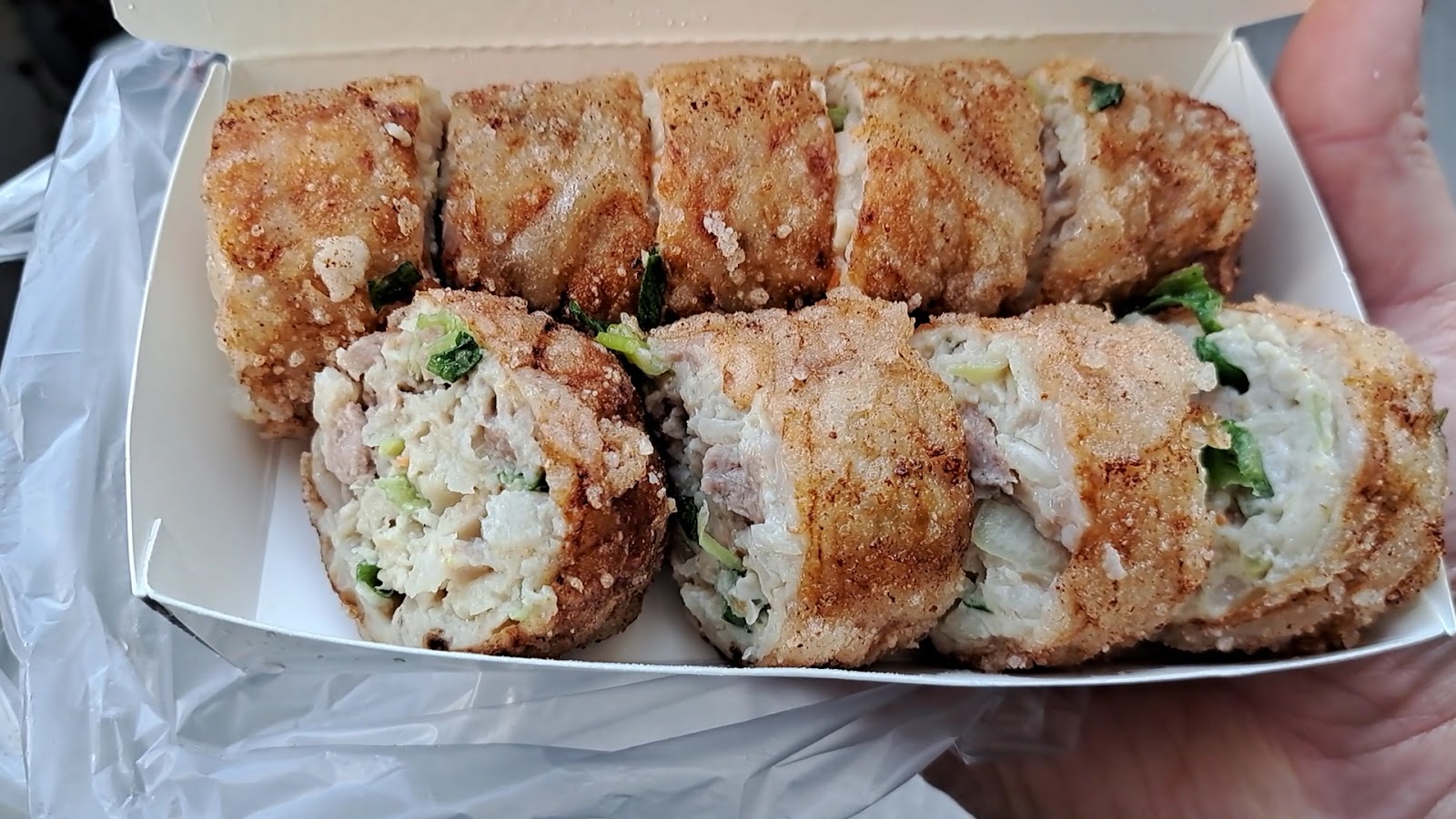 阿富網絲肉捲酥炸切片成品