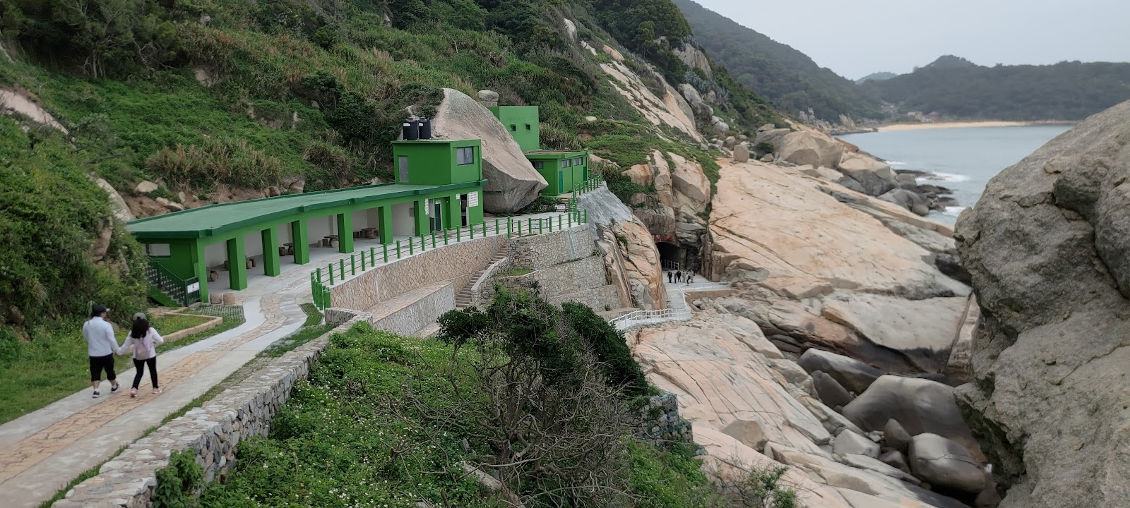 午沙坑道入口俯瞰景色