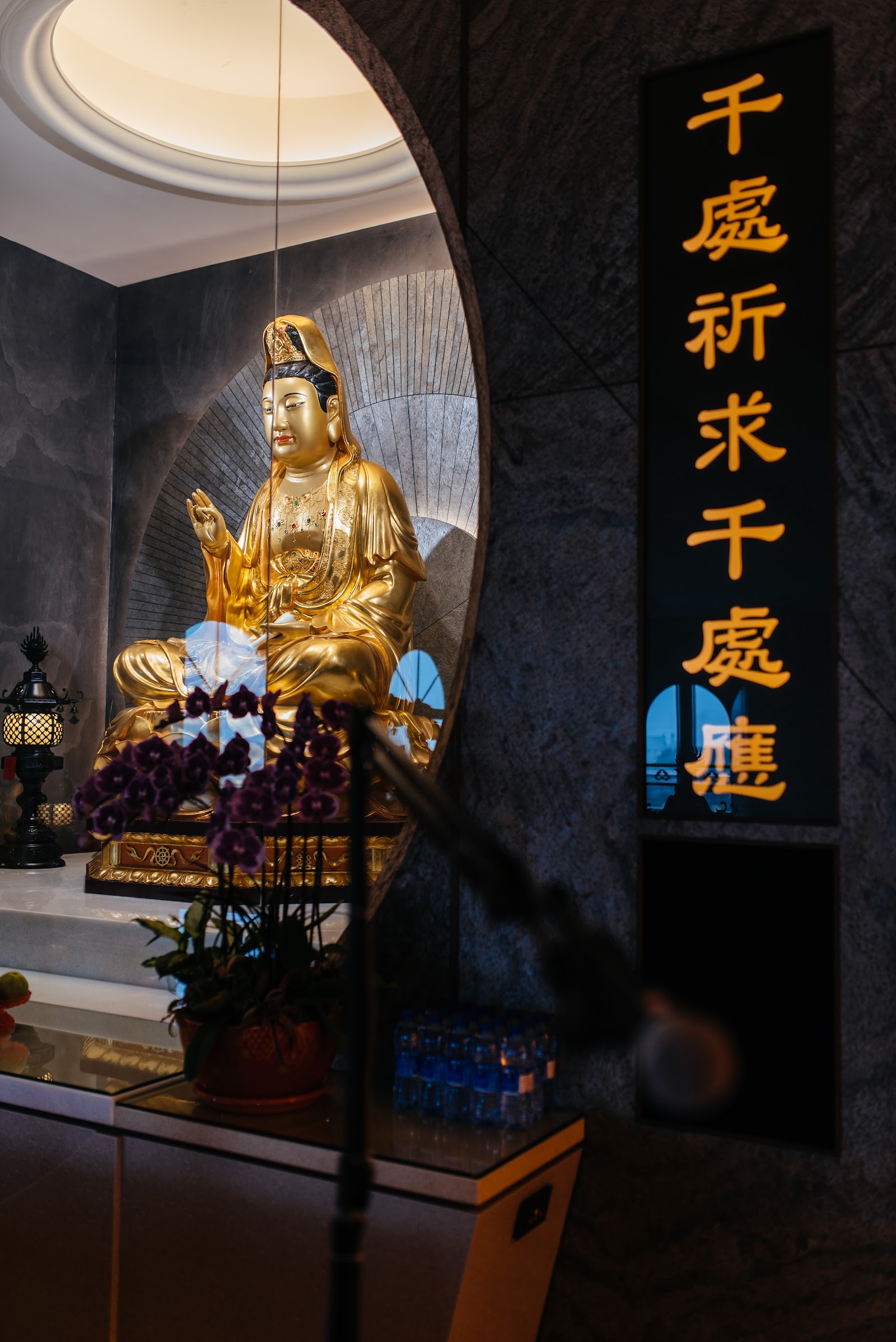 浮丘山古嚴禪寺金色觀音像 彰化大城鄉巷弄慢遊景點
