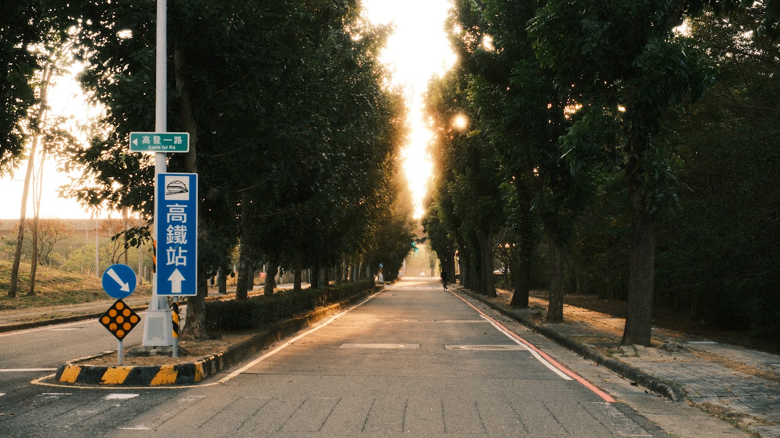 台南武東里阿勃勒步道夕陽林蔭大道