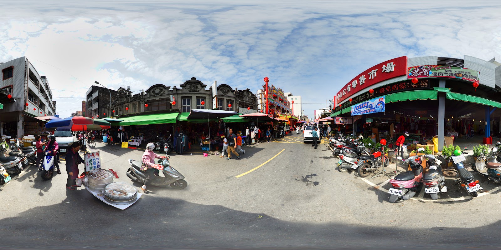 佳里中山公有零售市場街景全景