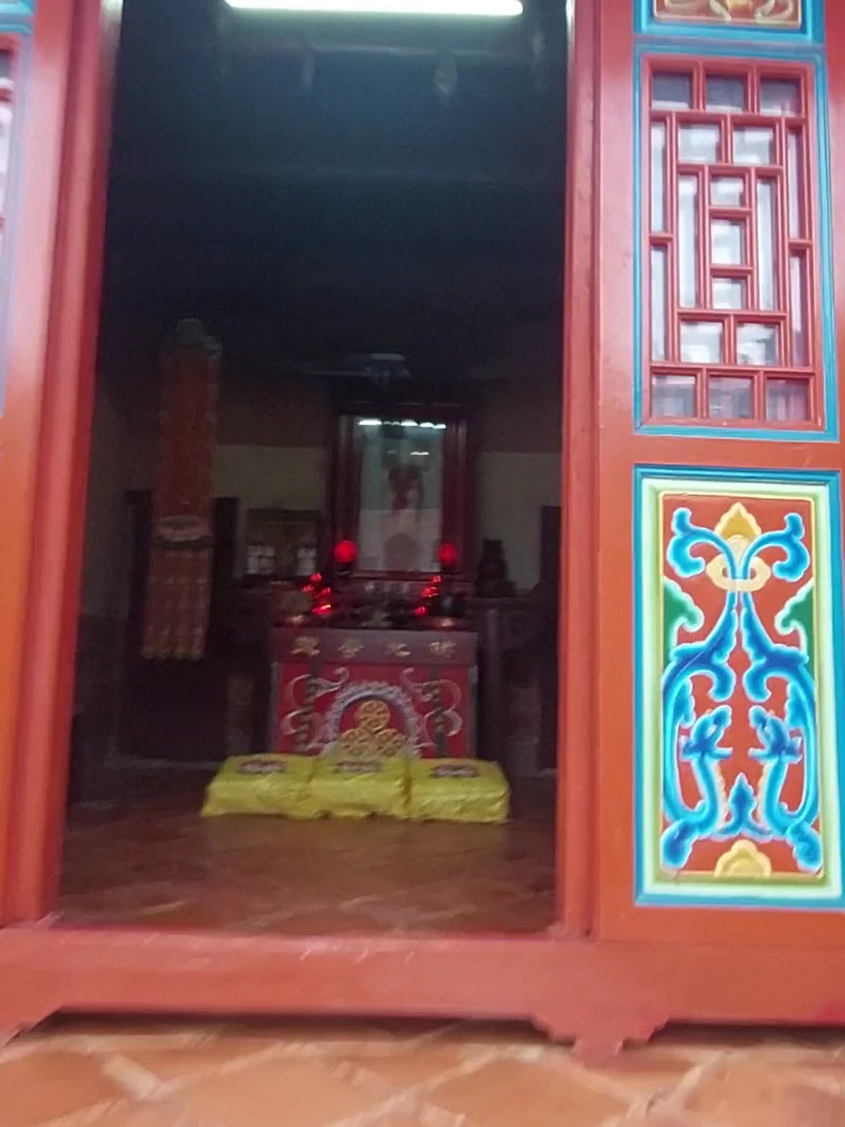 金門金城鎮豐蓮山牧馬侯祠 - 彩繪門扇