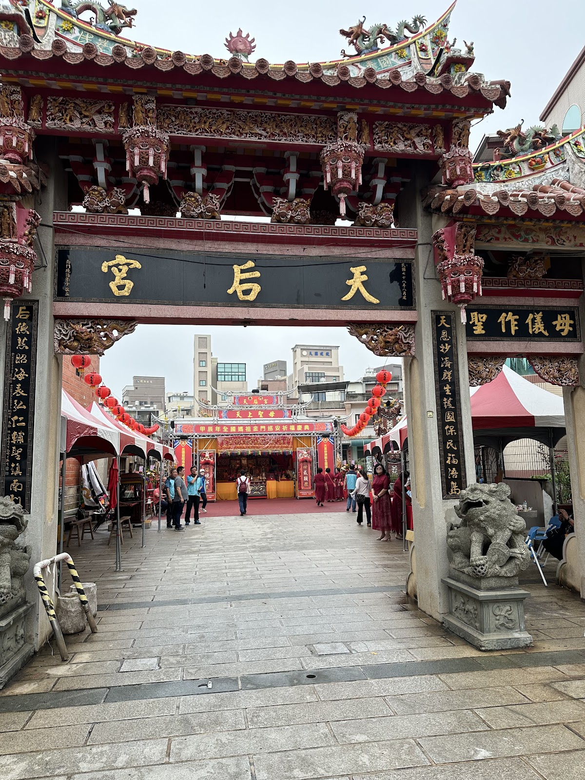 金門金城鎮南門境天后宮 - 廟埕牌樓