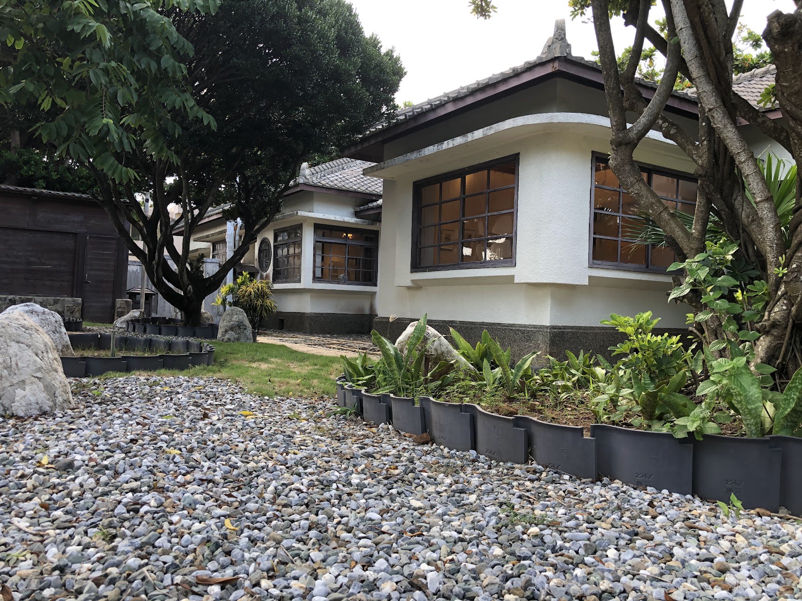 澎湖開拓館日式庭園碎石步道