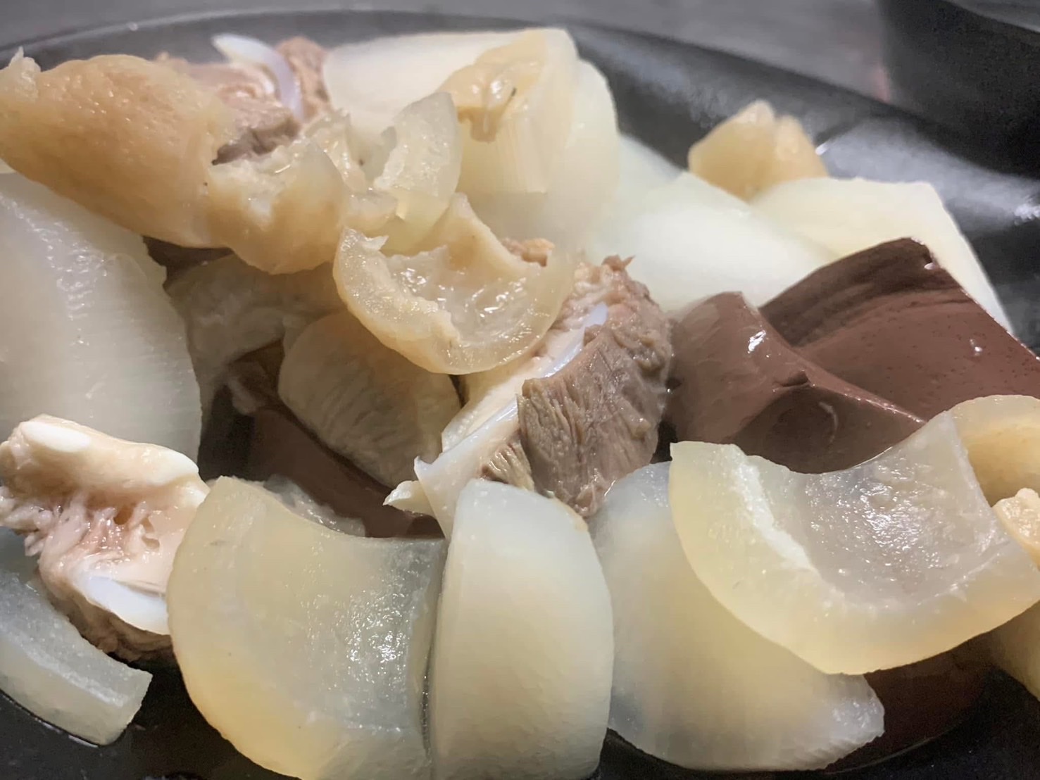 安樂市場菜頭滷內臟湯料