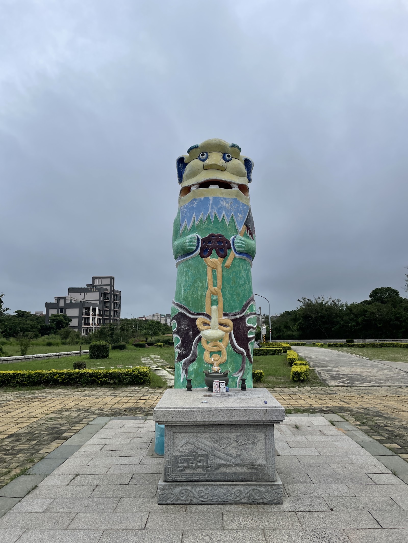安岐風獅爺金門最高大的彩繪風獅爺