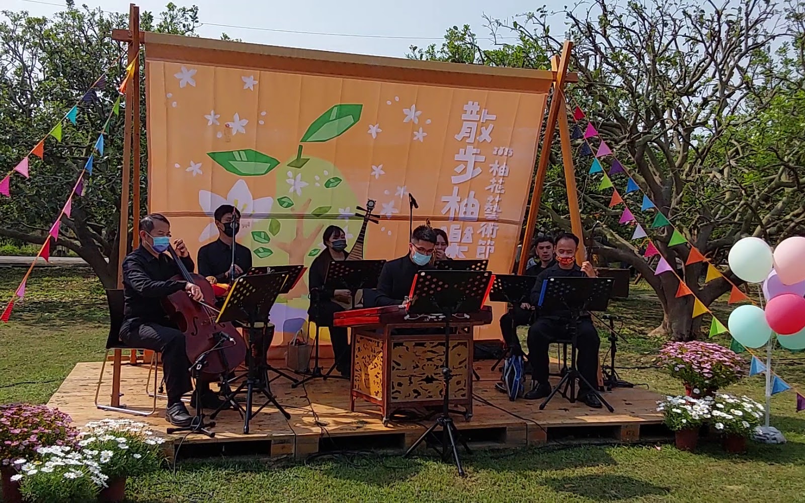 麻豆柚花巷散步柚點柚花藝術節市集現場