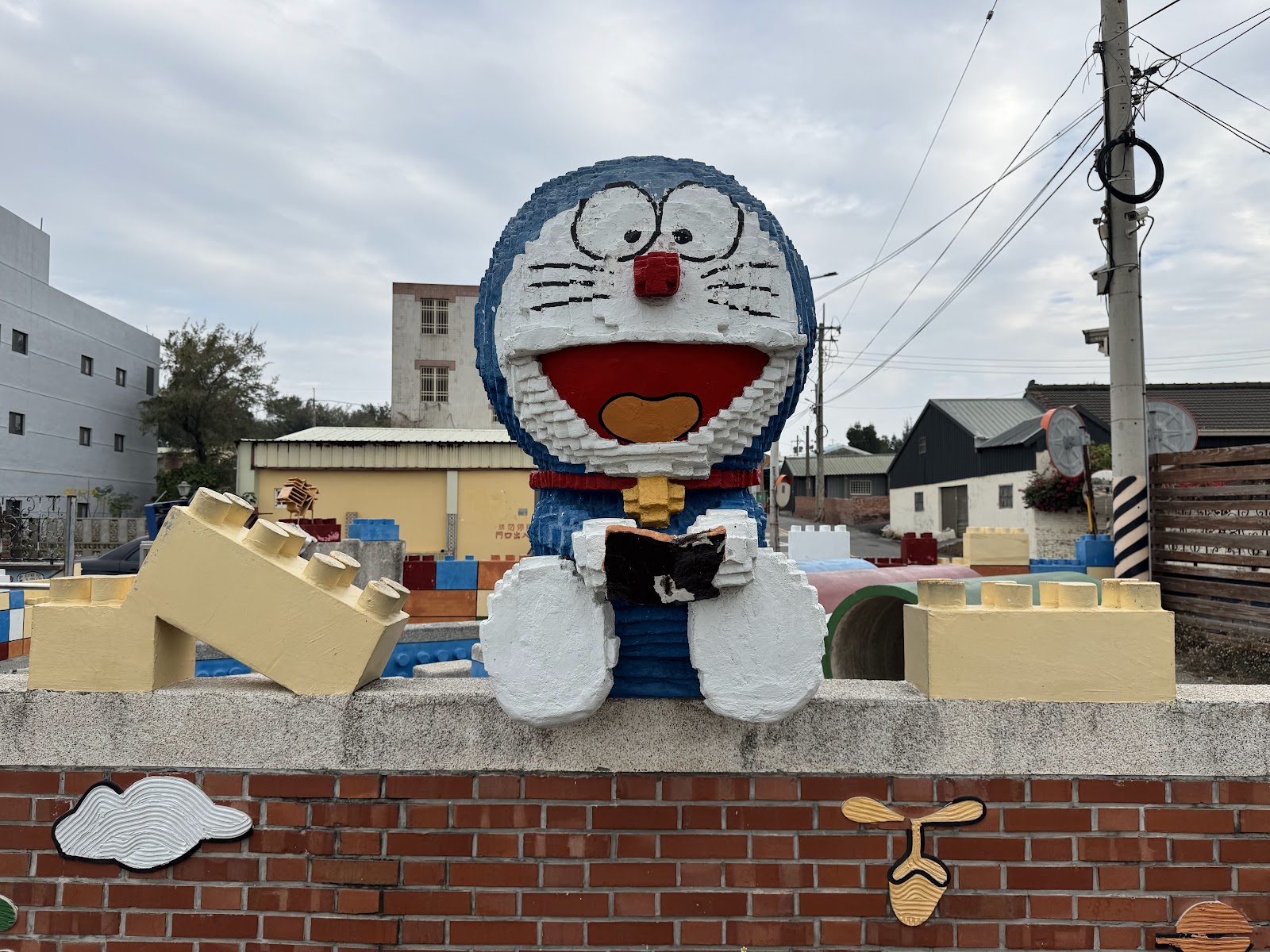 麥寮國小積木公園 哆啦A夢積木公仔