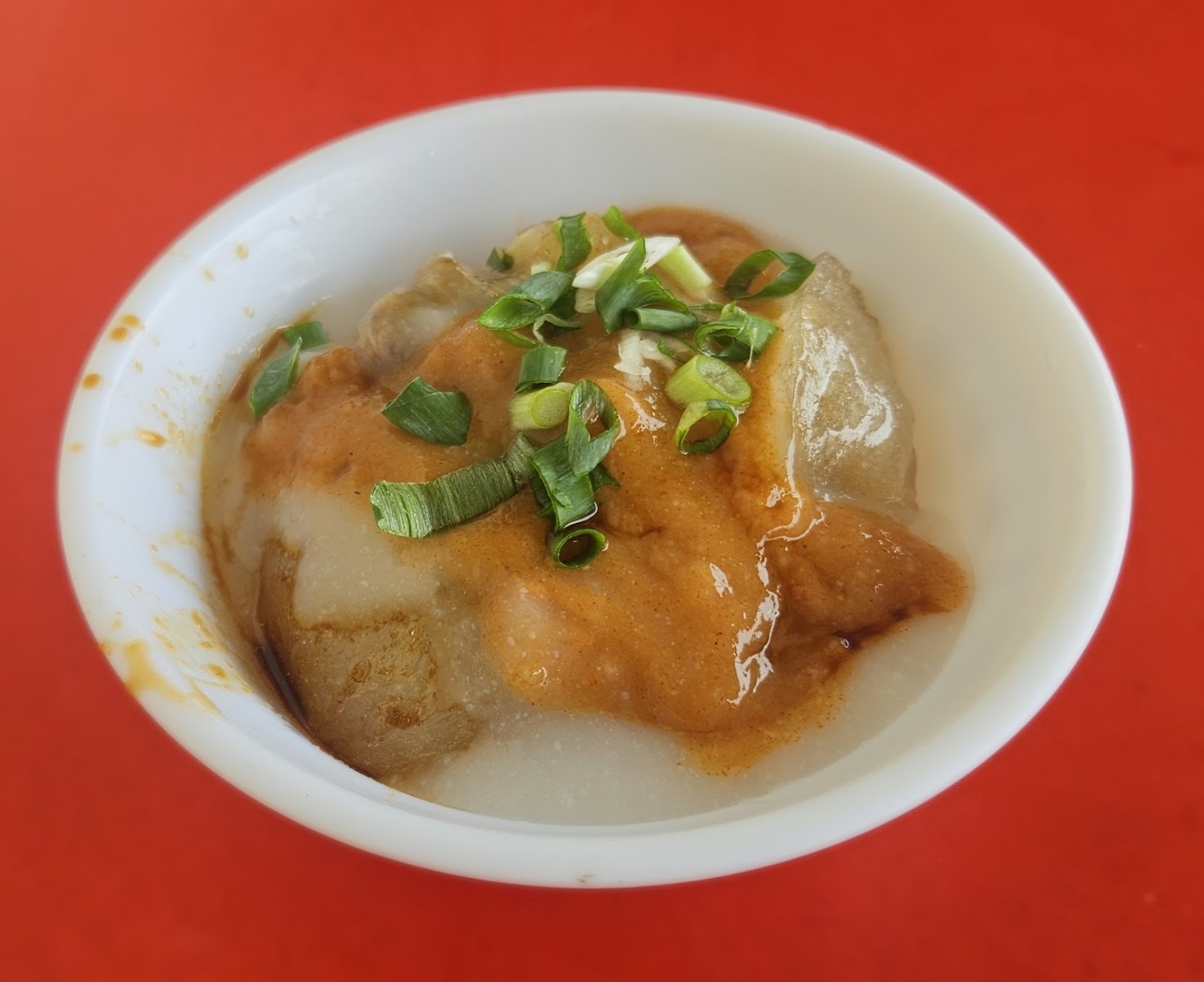 肉圓王紅醬肉圓特寫
