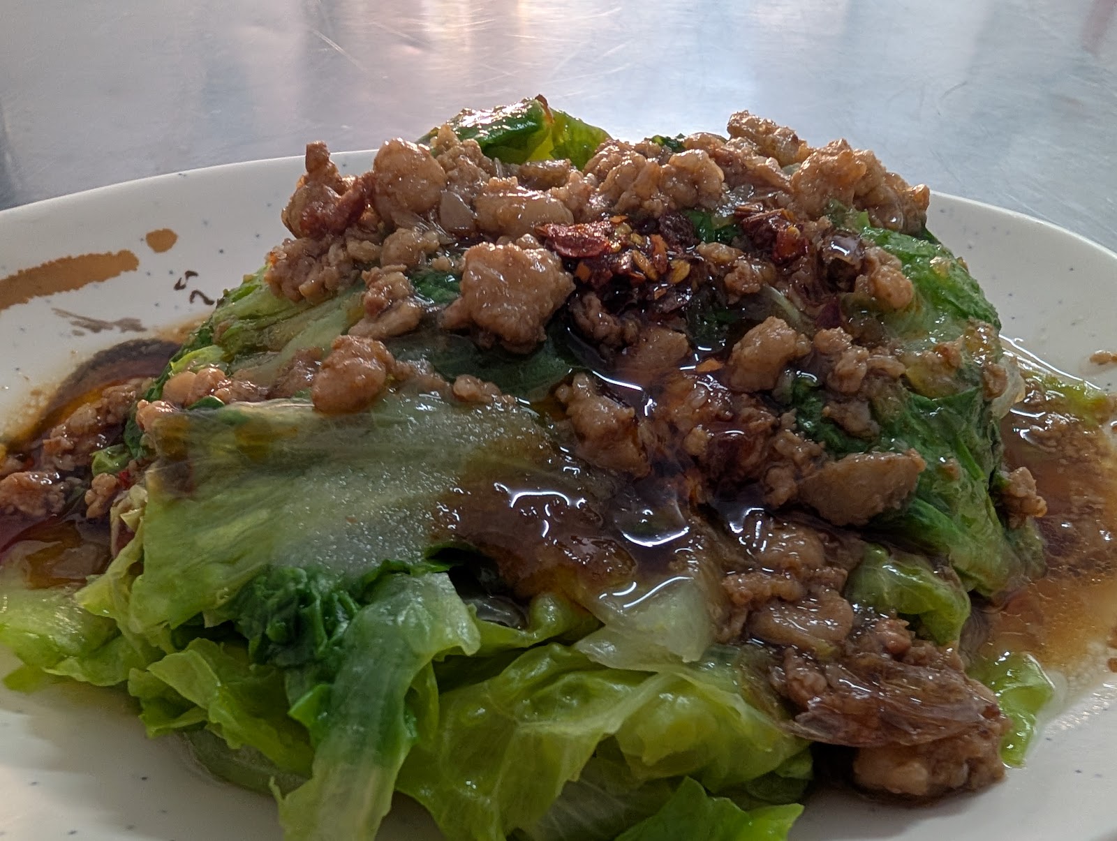 劉刀削麵美生菜拌肉燥