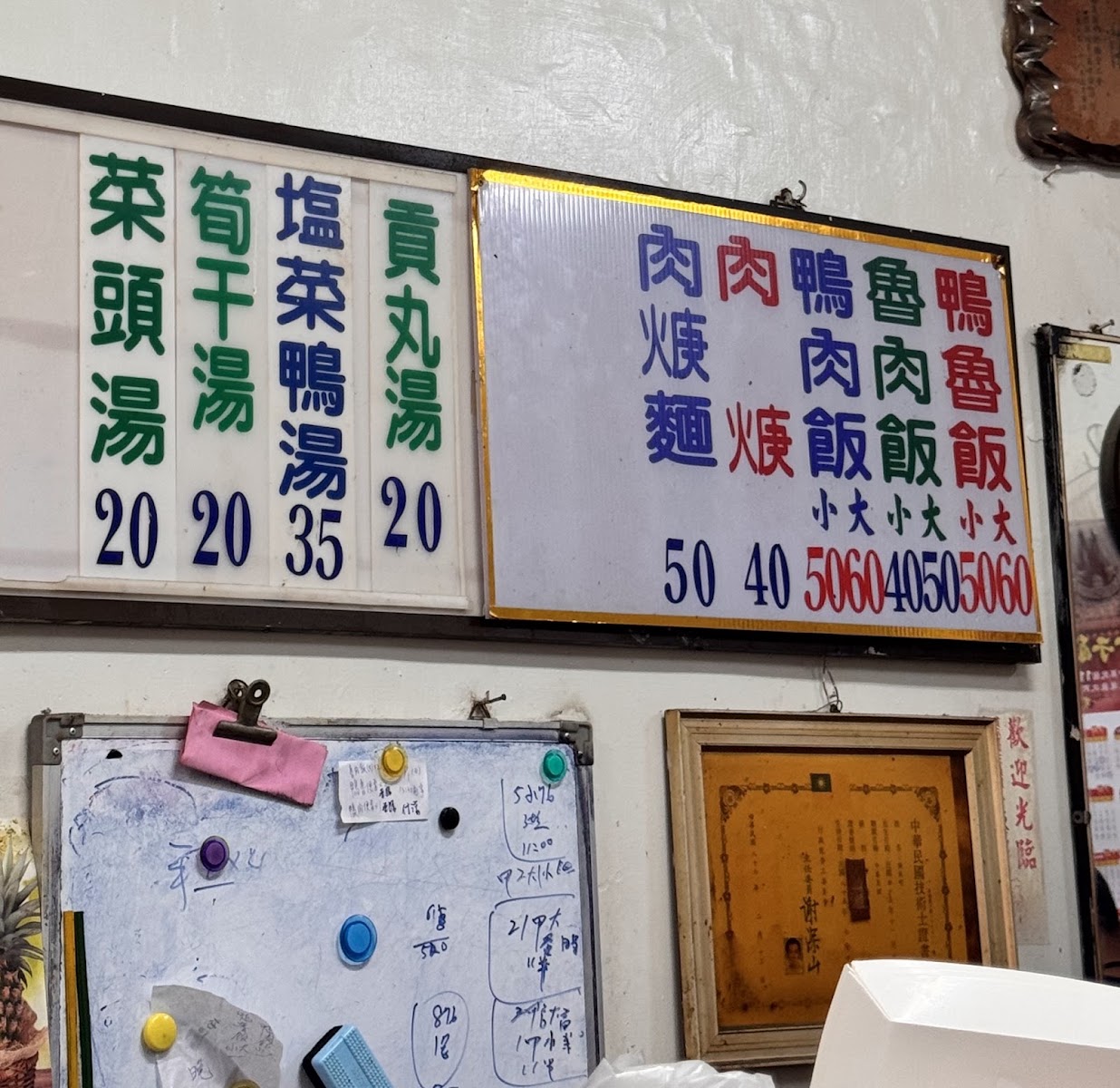 朴子真好味鴨滷飯價目表