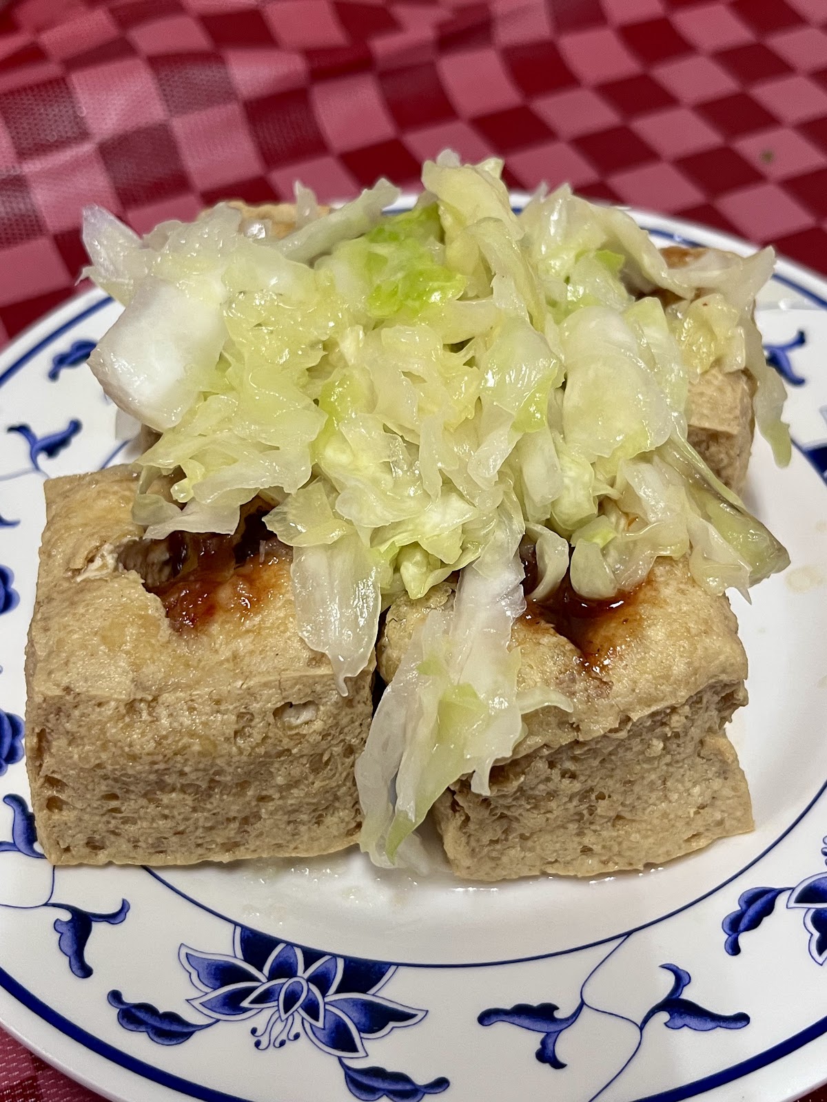芎林榕樹下麵館炸臭豆腐