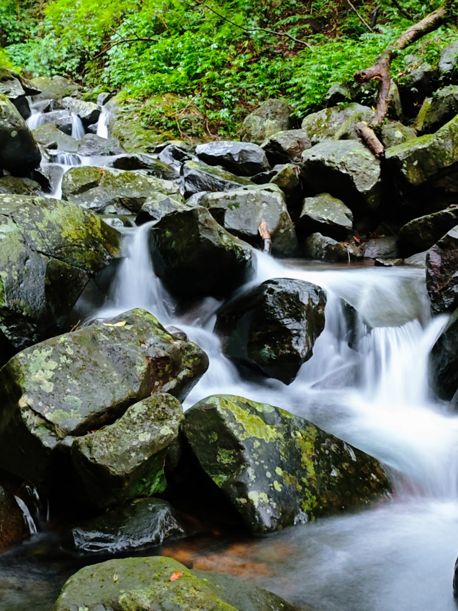 三板橋自然步道溪谷巨石瀑布流水