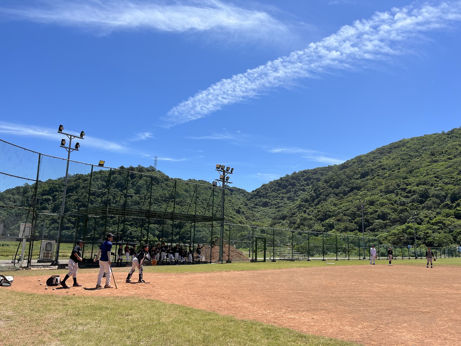 蘇澳運動公園壘球場練習實景