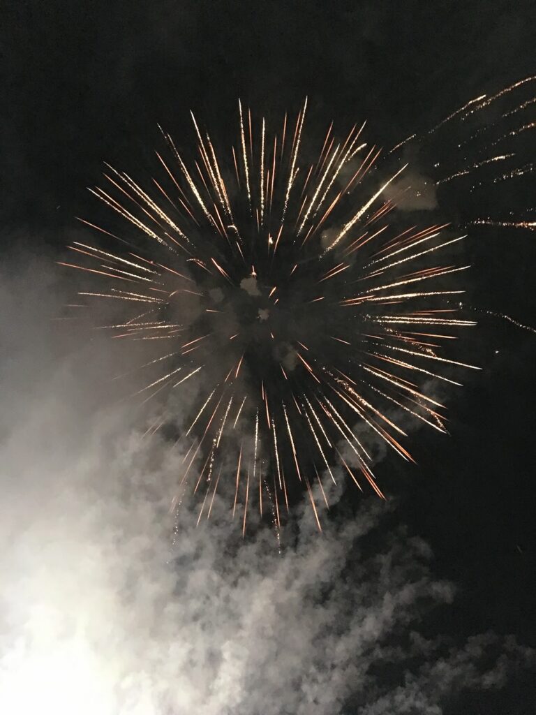 東山尊王舘廟會夜間煙火