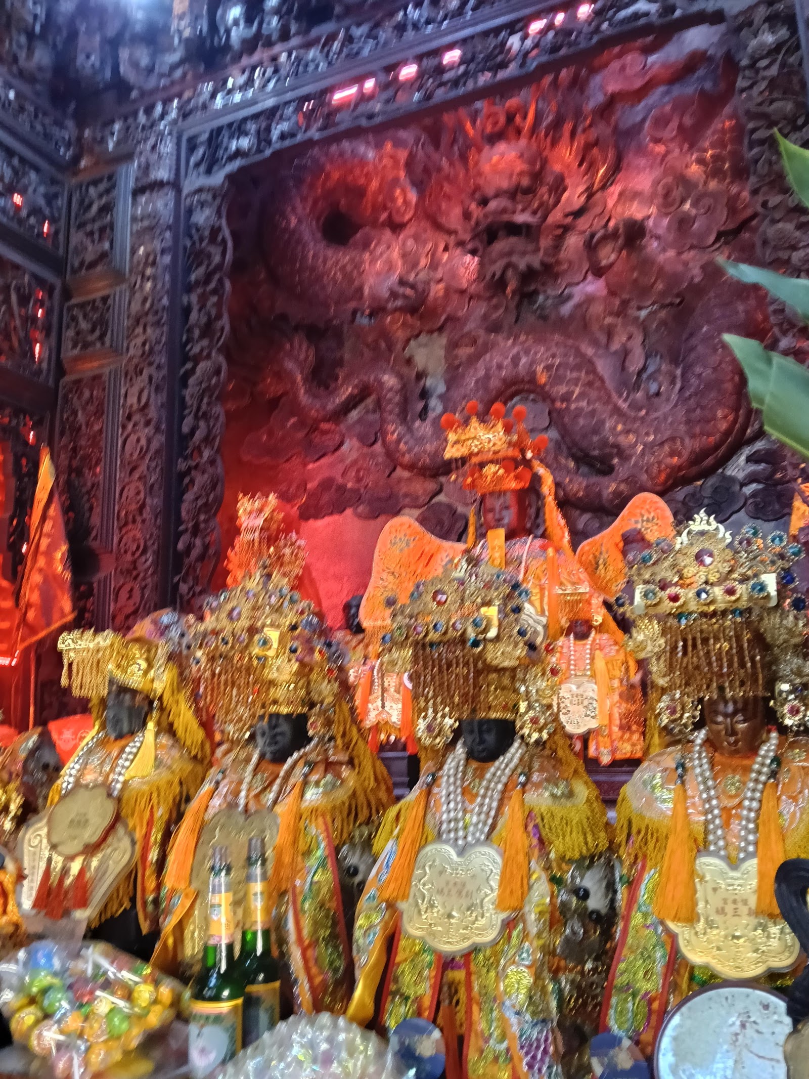 恒安宮正殿金身媽祖神像特寫