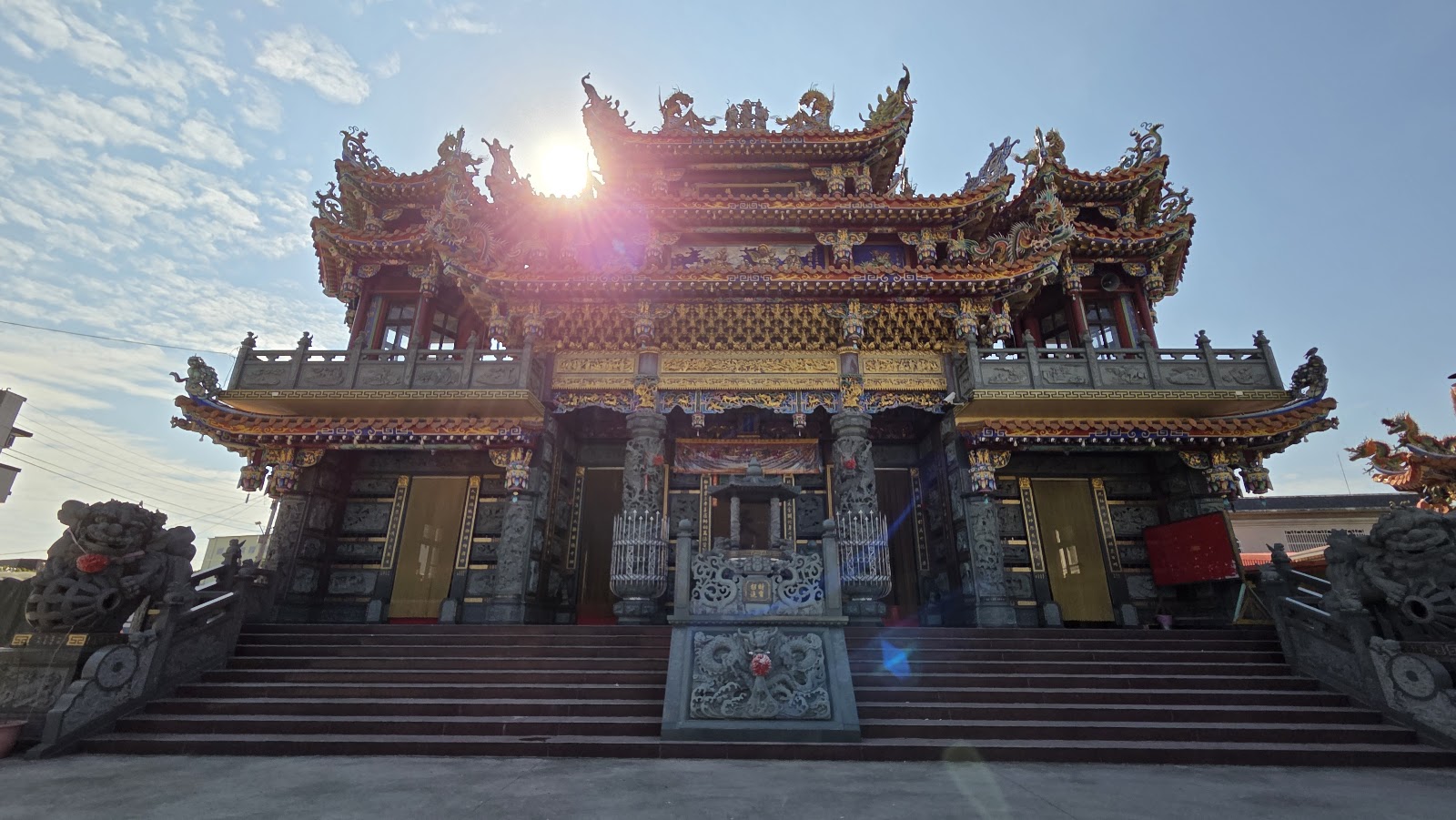 仁德中洲玄天宮廟宇正面全景