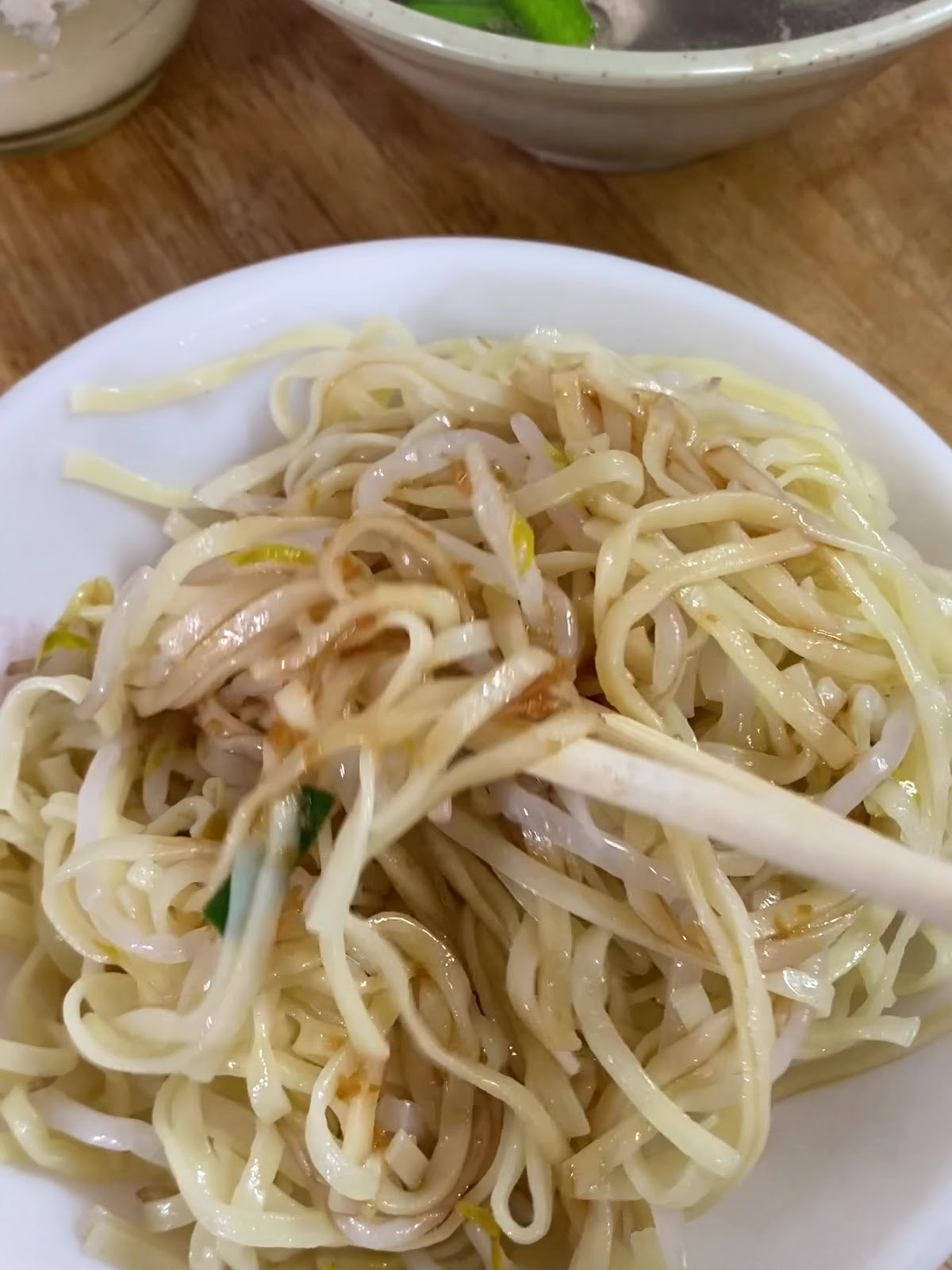 復興路豆菜麵招牌拌麵特寫