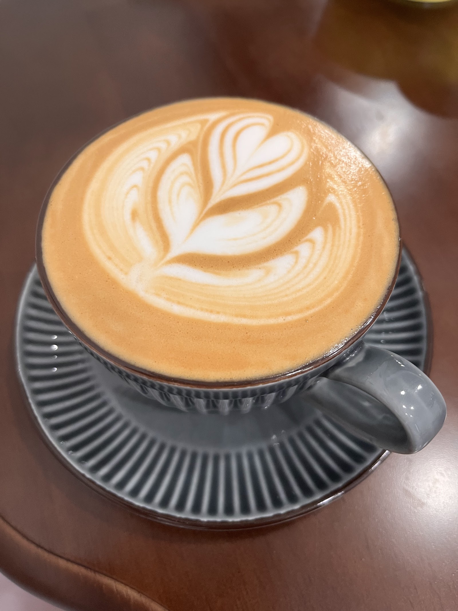 台北松山區民生社區沐睦咖啡 Mumu coffee－沐睦咖啡 Mumu coffee 拿鐵拉花特寫