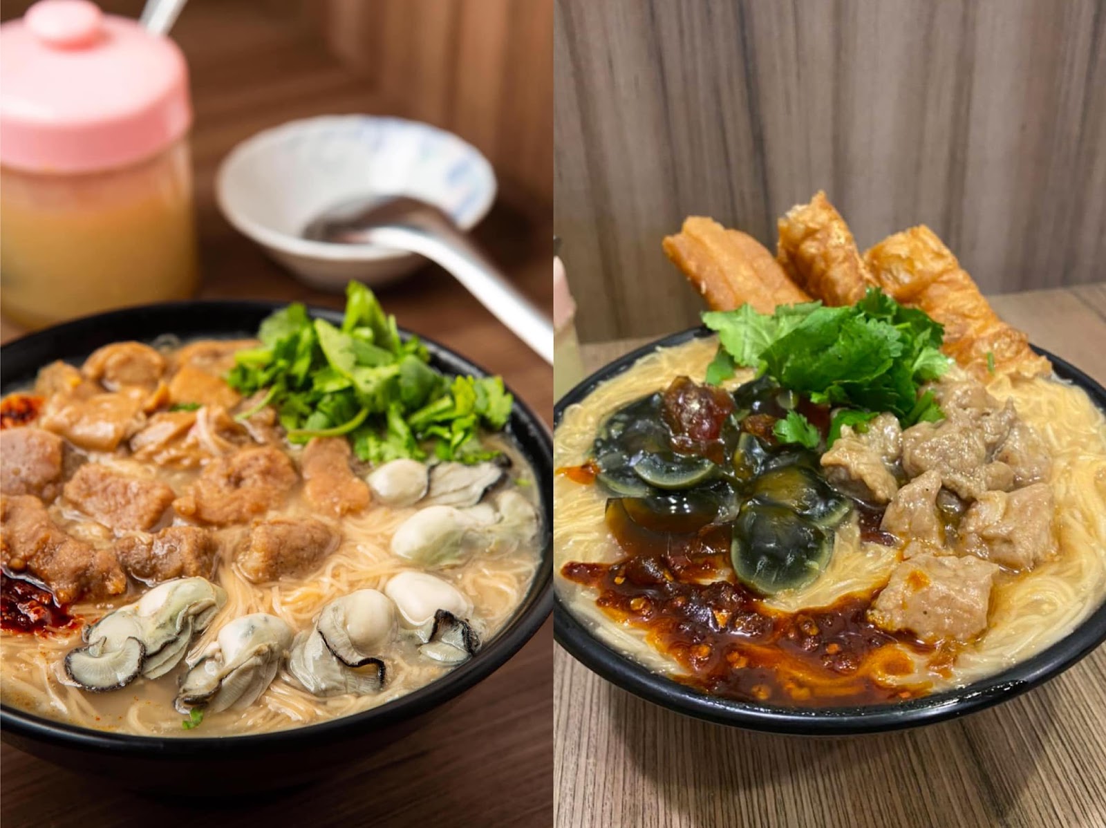 無敵家麵線兩種口味麵線特寫